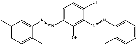4-[(2,5-Dimethylphenyl)azo]-2-[(2-methylphenyl)azo]-1,3-benzenediol 结构式