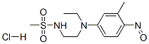 N-[2-[ethyl(3-methyl-4-nitrosophenyl)amino]ethyl]methanesulphonamide monohydrochloride Structure