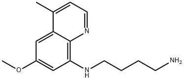 4-methyl-6-methoxy-8-(1-tetramethyleneamino)aminoquinoline 结构式