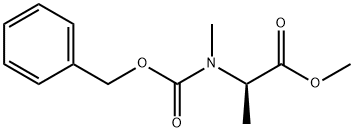 N-甲基-N-[(苯基甲氧基)羰基]-D-丙氨酸甲酯 结构式