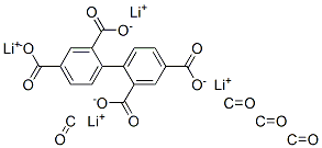 tetralithium 4,4'-carbonylbisphthalate Structure