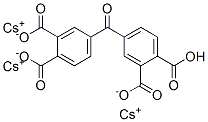 tricesium hydrogen 4,4'-carbonylbisphthalate 结构式