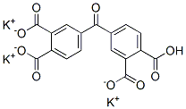 tripotassium hydrogen 4,4'-carbonylbisphthalate 结构式