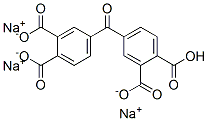 trisodium hydrogen 4,4'-carbonylbisphthalate 结构式