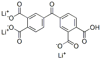 trilithium hydrogen 4,4'carbonylbisphthalate 结构式