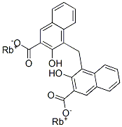 dirubidium 4,4'-methylenebis[3-hydroxy-2-naphthoate] Structure