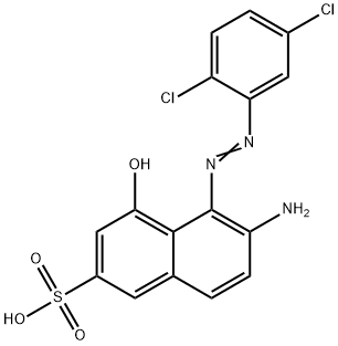 6-amino-5-[(2,5-dichlorophenyl)azo]-4-hydroxynaphthalene-2-sulphonic acid 结构式