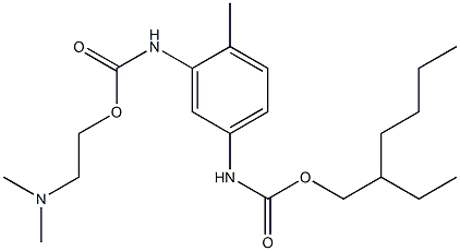 [3-[[[2-(Dimethylamino)ethoxy]carbonyl]amino]-4-methylphenyl]carbamic acid (2-ethylhexyl) ester 结构式