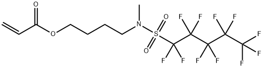 4-[methyl[(undecafluoropentyl)sulphonyl]amino]butyl acrylate 结构式