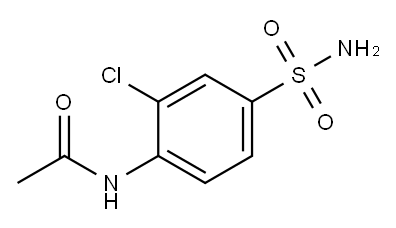 N-(2-氯-4-氨磺酰苯基)醋胺石 结构式
