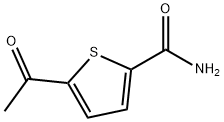 5-乙酰基噻吩-2-甲酰氨 结构式