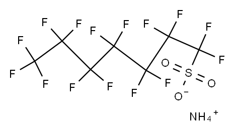 ammonium 1,1,2,2,3,3,4,4,5,5,6,6,7,7,7-pentadecafluoroheptane-1-sulphonate Structure