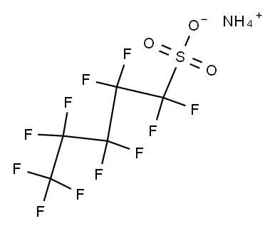ammonium 1,1,2,2,3,3,4,4,5,5,5-undecafluoropentane-1-sulphonate 结构式