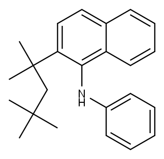 N-phenyl-1,1,3,3-tetramethylbutylnaphthalen-1-amine Structure