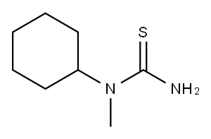 N-cyclohexyl-N-methylthiourea Structure