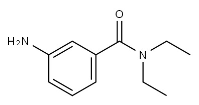 3-氨基-N,N-二乙基苯甲酰胺 结构式