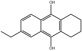 6-ethyl-1,2,3,4-tetrahydroanthracene-9,10-diol Structure