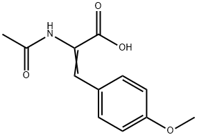 2-(acetylamino)-3-(4-methoxyphenyl)acrylic acid 结构式