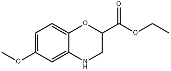 6-甲氧基-3,4-二氢-2H-苯并[B][1,4]噁嗪-2-甲酸乙酯 结构式