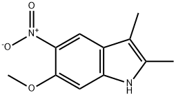 6-Methoxy-2,3-dimethyl-5-nitro-1H-indole Structure