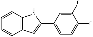 2-(3,4-二氟苯基)吲哚, 68290-36-8, 结构式