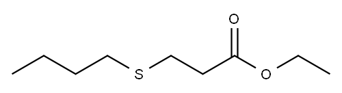 3-(Butylthio)propionic acid ethyl ester Structure