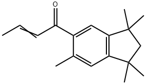 1-(2,3-dihydro-1,1,3,3,6-pentamethyl-1H-inden-5-yl)-2-buten-1-one Structure