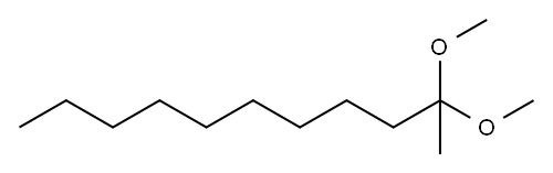 2,2-dimethoxyundecane 结构式