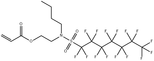 2-[butyl[(pentadecafluoroheptyl)sulphonyl]amino]ethyl acrylate 结构式