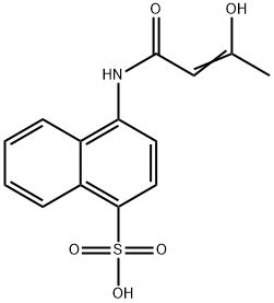 4-[(3-Hydroxy-1-oxo-2-butenyl)amino]-1-naphthalenesulfonic acid|