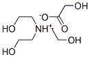 tris(2-hydroxyethyl)ammonium hydroxyacetate 结构式