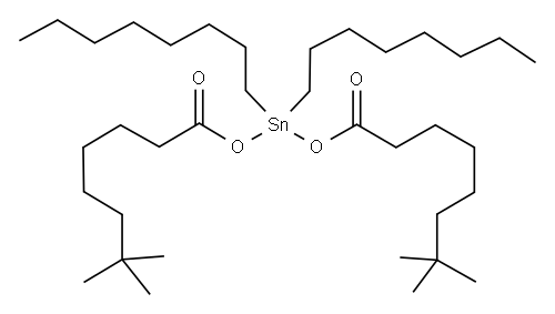 二辛基二新癸酰氧锡, 68299-15-0, 结构式