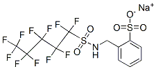 sodium [[[(undecafluoropentyl)sulphonyl]amino]methyl]benzenesulphonate 结构式