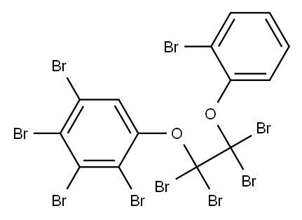 pentabromo-beta-(tetrabromophenoxy)phenetole Structure
