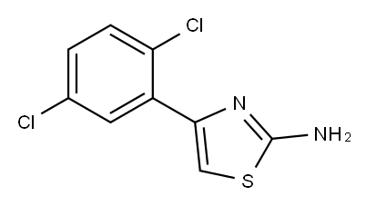 2-氨基-4-(2,5-二氯苯基)噻唑, 68301-45-1, 结构式