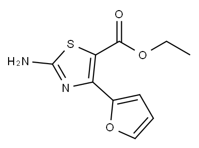 2-AMINO-4-(2-FURANYL)-5-THIAZOLECARBOXYLIC ACID ETHYL ESTER 结构式