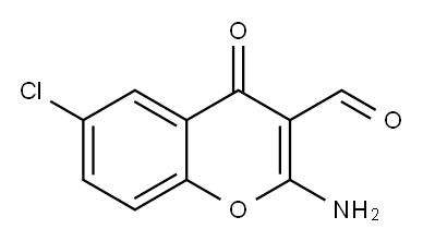 2-AMINO-6-CHLORO-3-FORMYLCHROMONE Structure
