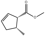 2-Cyclopentene-1-carboxylicacid,5-methyl-,methylester,cis-(9CI) Structure