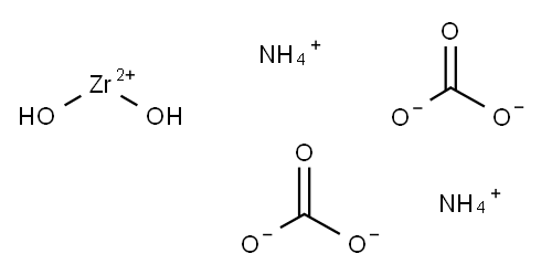 Diammonium bis[carbonato-O]dihydroxyzirconate Structure