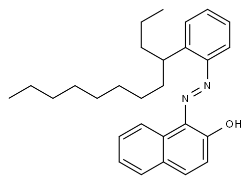 1-[(dodec-4-ylphenyl)azo]-2-naphthol 结构式