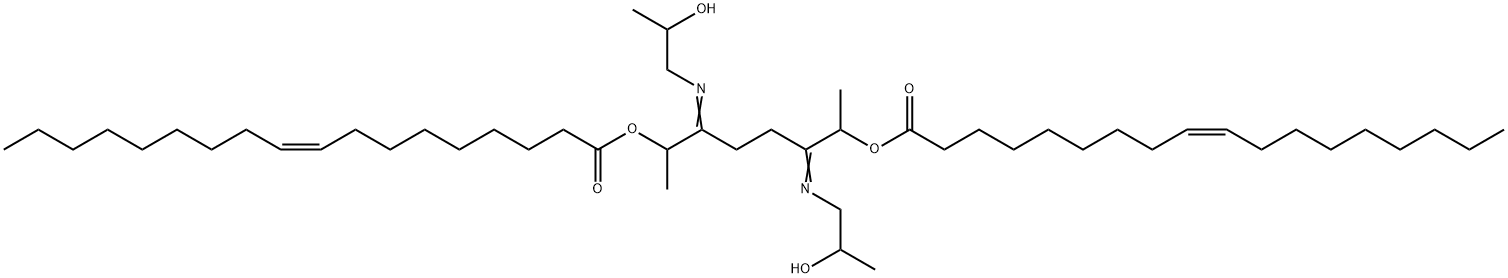 1,2-ethanediylbis[[(2-hydroxypropyl)imino](1-methyl-2,1-ethanediyl)] dioleate 结构式