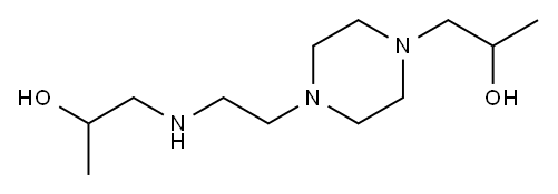 4-[2-[(2-hydroxypropyl)amino]ethyl]-alpha-methylpiperazine-1-ethanol Structure