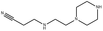 3-[[2-(piperazin-1-yl)ethyl]amino]propiononitrile 结构式