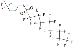 [3-[[(heptadecafluorooctyl)sulphonyl]amino]propyl]trimethylammonium iodide 结构式