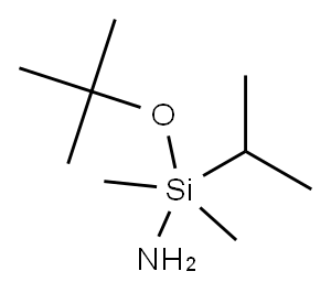 1-(1,1-dimethylethoxy)-1,1-dimethyl-N-(1-methylethyl)silylamine 结构式