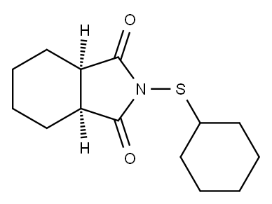 cis-N-(cyclohexylthio)hexahydrophthalimide 结构式