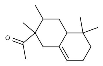 1-(octahydro-2,3,5,5-tetramethyl-2-naphthyl)ethan-1-one 结构式