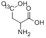 DL-天冬氨酸-4-13C 结构式
