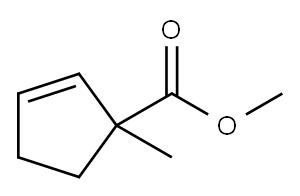 2-Cyclopentene-1-carboxylicacid,1-methyl-,methylester(9CI) 结构式