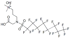 3-[(carboxymethyl)[(heptadecafluorooctyl)sulphonyl]amino]propyltrimethylammonium hydroxide 结构式